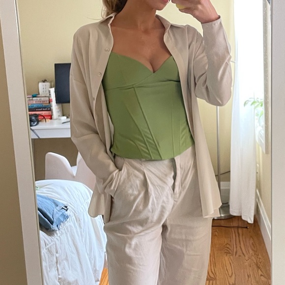 Green zara corset - Picture 3 of 3